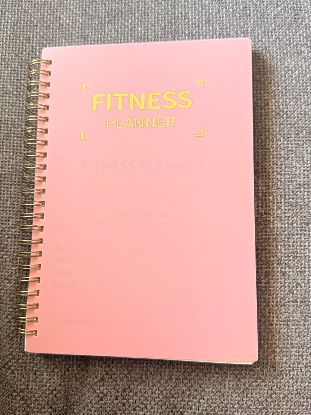 Fitness Workout Book